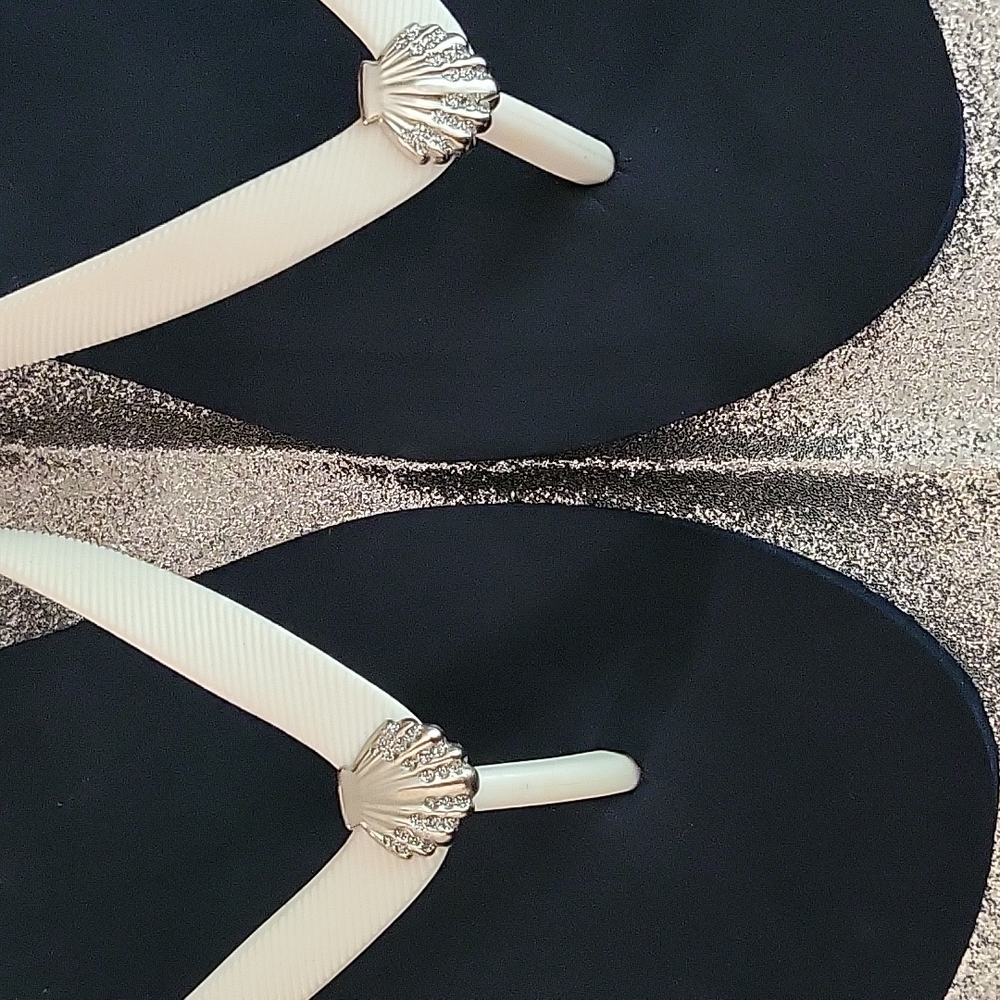 Tommy Bahama Size 10 Navy Flip Flops - Picture 4 of 6